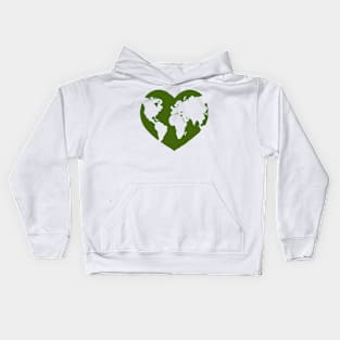 Green Earth Love Kids Hoodie